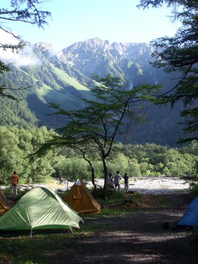 台風地震 散々信州キャンプ4−4 上高地小梨平キャンプ
