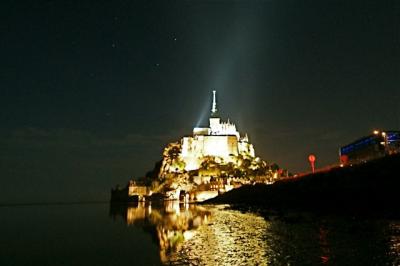 大潮のモンサンミッシェル