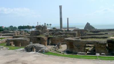 crt07２世紀に建造されたアントニウスの共同浴場 in カルタゴ
