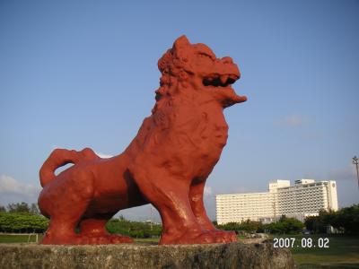 ２００７年　夏の沖縄旅行　残波岬と座喜味城