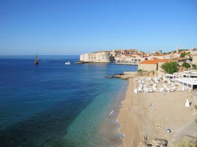 2人でドブロブニク-海、街の美しさに感激