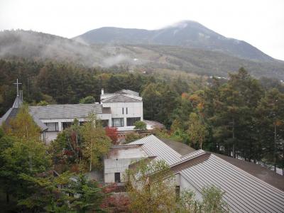 秋雨のホテルアンビエント蓼科