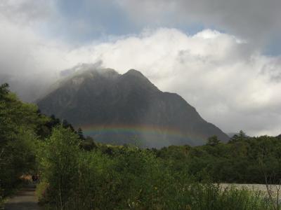 2009年10月10日　虹の架かった 上高地・白骨温泉