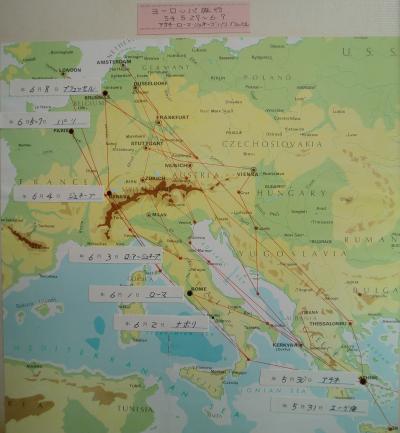 初のヨーロッパ周遊旅行（回想）