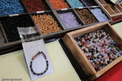 松島観光・円通院で数珠づくり。　