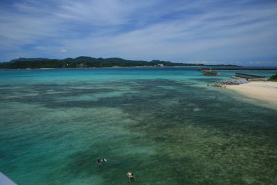 古宇利島の青いビーチへ