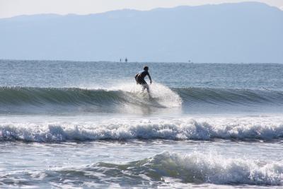 鵠沼海岸 de サーフィン