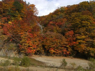 葛根田渓谷の紅葉