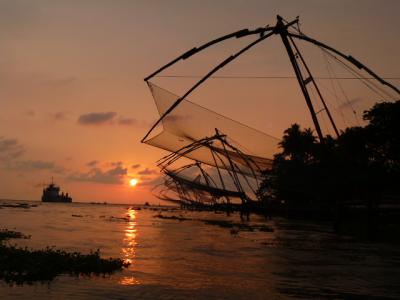 アラビア海に沈む夕陽