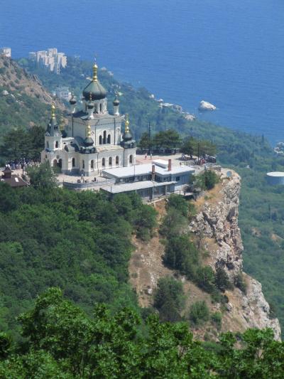2009年ウクライナ旅行第８日目(3)クリミア半島：ヤルタを出てフォロス村のロマンチックな教会へ
