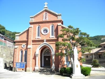 五島列島教会巡礼;中通島編 7.冷水教会、青砂ヶ浦教会(あおさがうら)