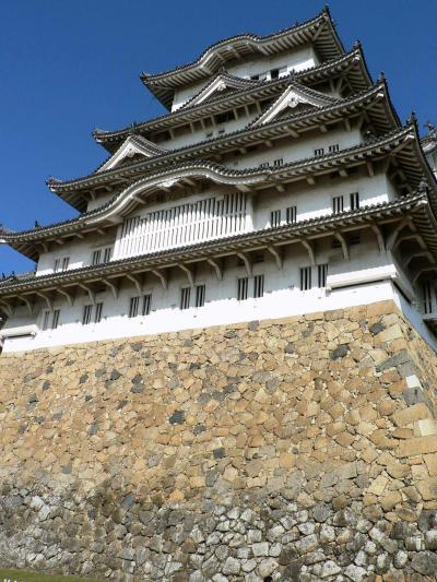 日本の旅　関西を歩く　兵庫、姫路城特別公開・折廻櫓の周辺