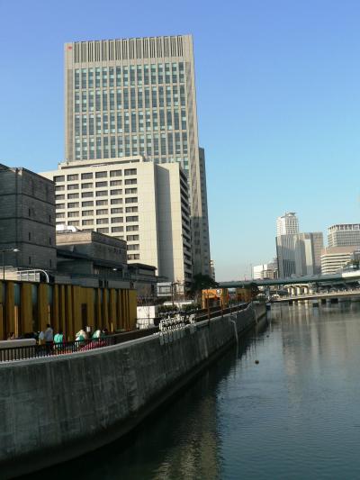 日本の旅　関西を歩く　大阪、早朝の堂島川と神埼川周辺