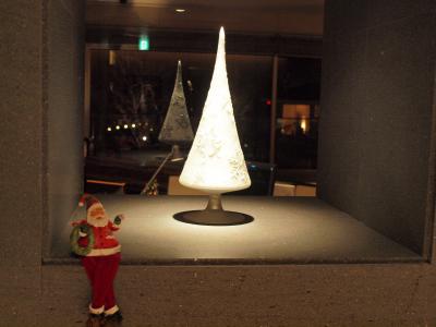 ２００９年１２月　クリスマスモードの箱根翡翠と花菜での夕食