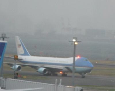 オバマ大統領 初来日 ~ 羽田空港