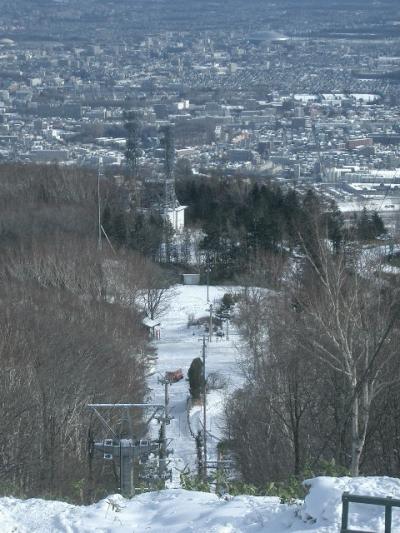 藻岩山から札幌を眺める。しずかな景色。