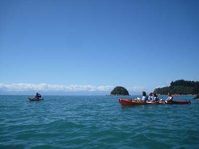 ’09-10南島ワイナリーめぐりと野生動物の旅④エイベル・タスマンでシーカヤック!