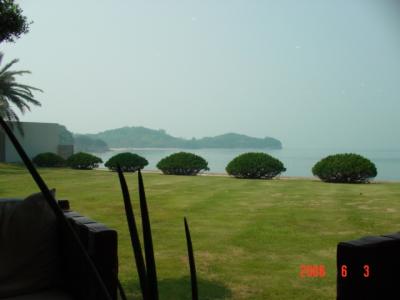 香川県　小豆島のエンジェルロード、醤油ソフト