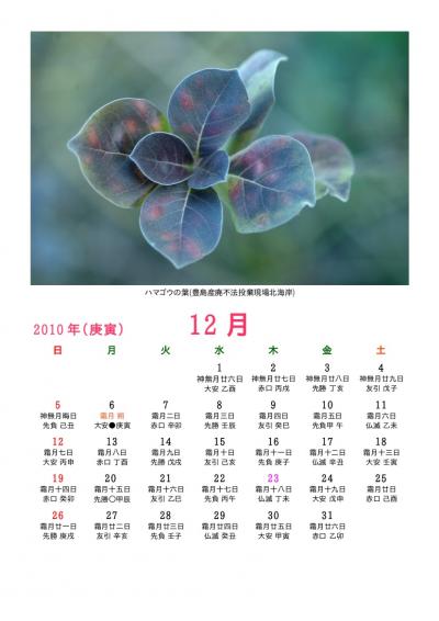 豊島の風光カレンダー２０１０