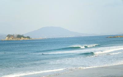 年初めの波のり 福岡のいつものポイント