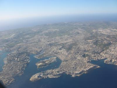 マルタ島への旅【2】マルタの上空から