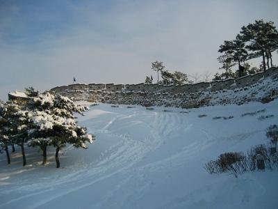 雪の中の水原華城 ②
