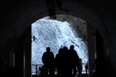 ドライブ 茨城 ①　冬： 袋田の滝　氷結