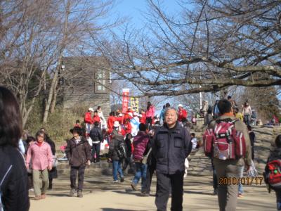 早春の高尾山。