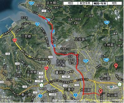 台湾自転車情報! 第一回　台北-淡水(右岸)　サイクリング50km