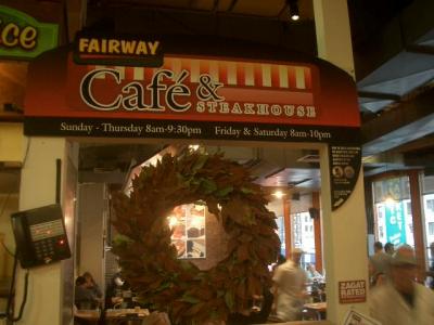 Fairway Café & Steakhouse で最初のランチ