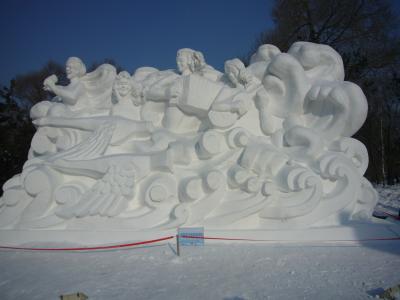 2010 太陽島で雪像を観た～ハルピン ４日目 その１