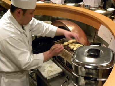 ０８．成人式の三連休のエクシブ山中湖　日本料理花木鳥 天婦羅コーナーの夕食