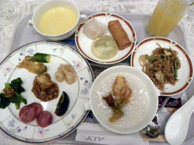 ０９．成人式の三連休のエクシブ山中湖　コンベンションホール富士のバイキングの朝食