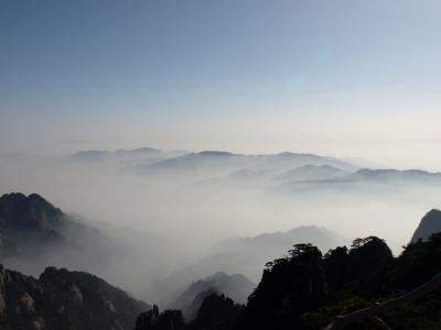 年越しを黄山山頂で