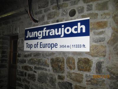 ドイツ・スイス・イタリア・フランス・カミカゼ旅行記（５４）Jungfrau Joch. Top of Europe 3454m. 