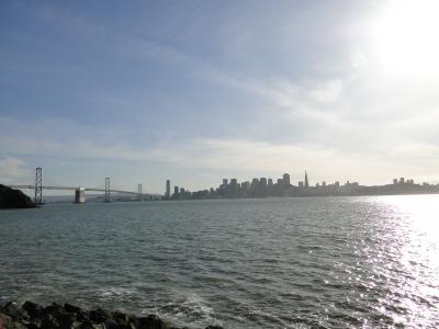 トレジャーアイランドから眺める、サンフランシスコ