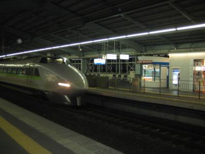夜の新神戸駅