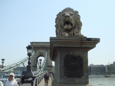 ライオン大好きなんです☆ブダペストのくさり橋