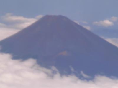 規定高度になり、久しぶりに富士山が!!