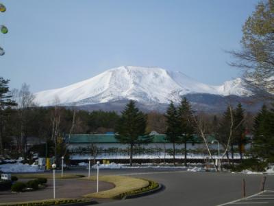 4月降雪の北軽井沢