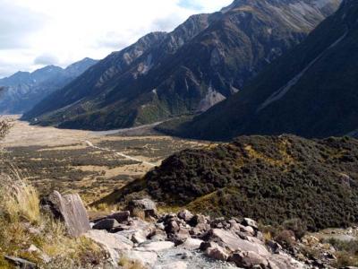 (11）Mt.CookのTasman Valley Track散策　　- Aoraki, NZ