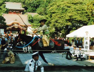流鏑馬（やぶさめ）を見てきました。