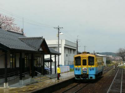 由利高原鉄道でお花見