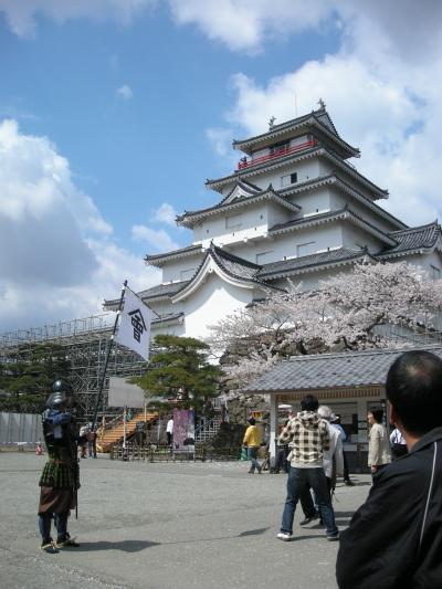 桜満開の鶴ヶ城のある福島へ　2日目