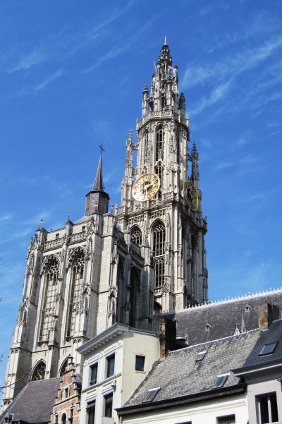 2010春、ドイツ・オランダ・ベルギーの旅(37/68)：4月19日(4)：アントワープ・ノートルダム大聖堂、マルクト広場