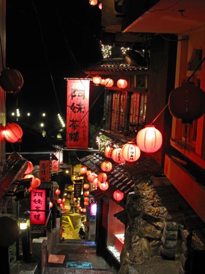 台湾ひとり旅　１日目　夜の九ｲ分