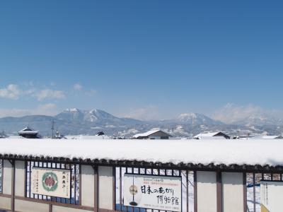 信州小布施の雪景色