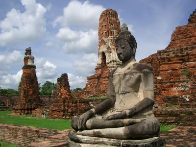 チャリでアユタヤを見て回る