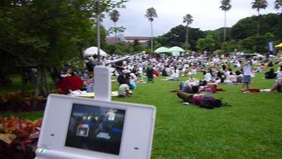 皆既日食は長崎鼻フラワーパークで観たよ