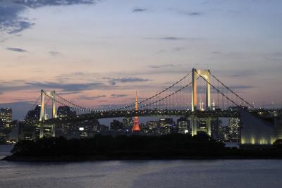 東京タワーと東京スカイツリーの２ショット①～お台場～